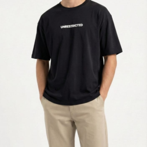 UNRESTRICTED Over sized T-Shirt (Black) - Image 1